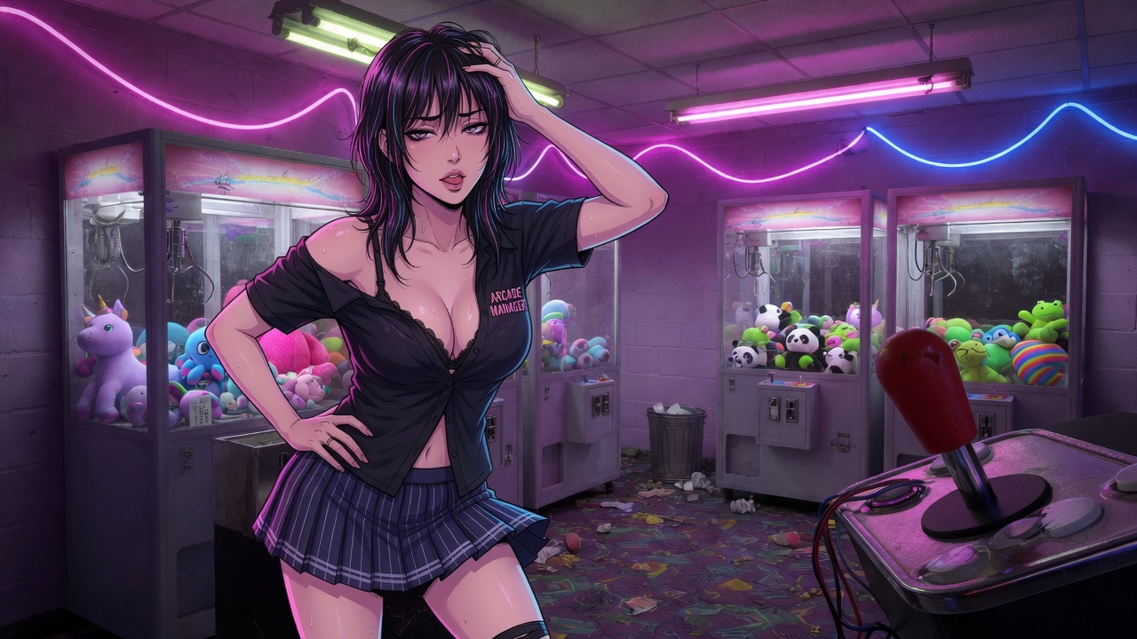 One More Play — Arcade adult visual novel cover