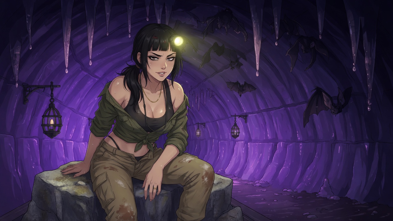 Dark — Bat cave adult visual novel cover