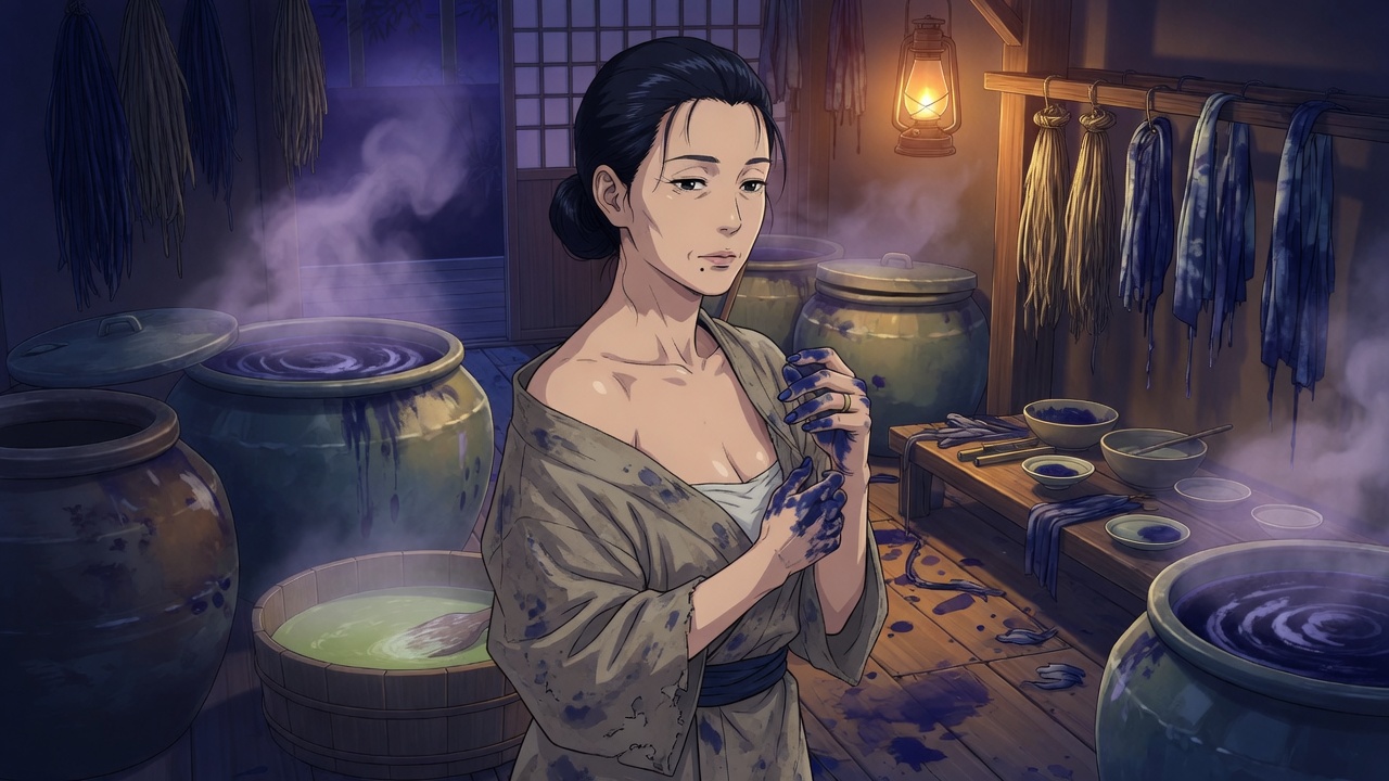Indigo — Dye vat adult visual novel cover