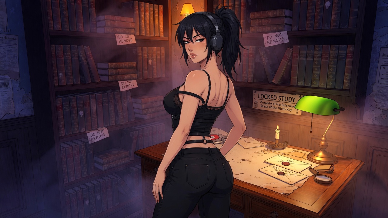 Hint's Over — Escape room adult visual novel cover