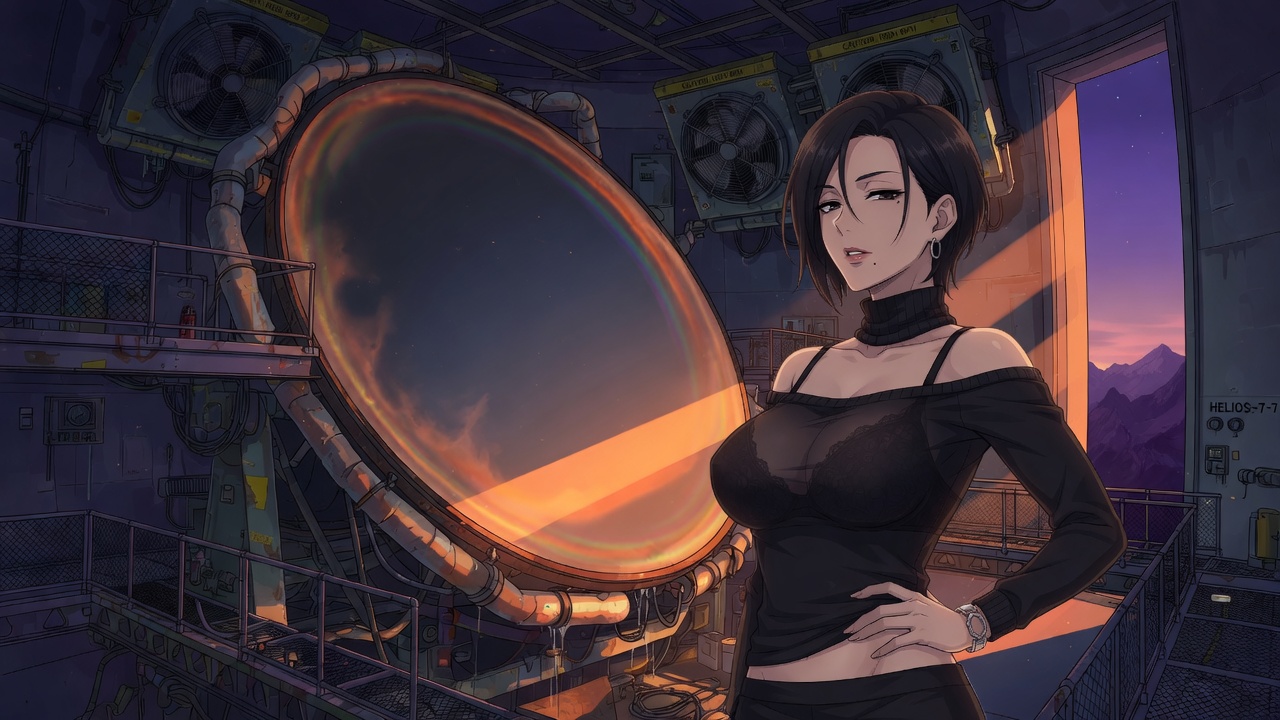 Helio — Solar telescope adult visual novel cover