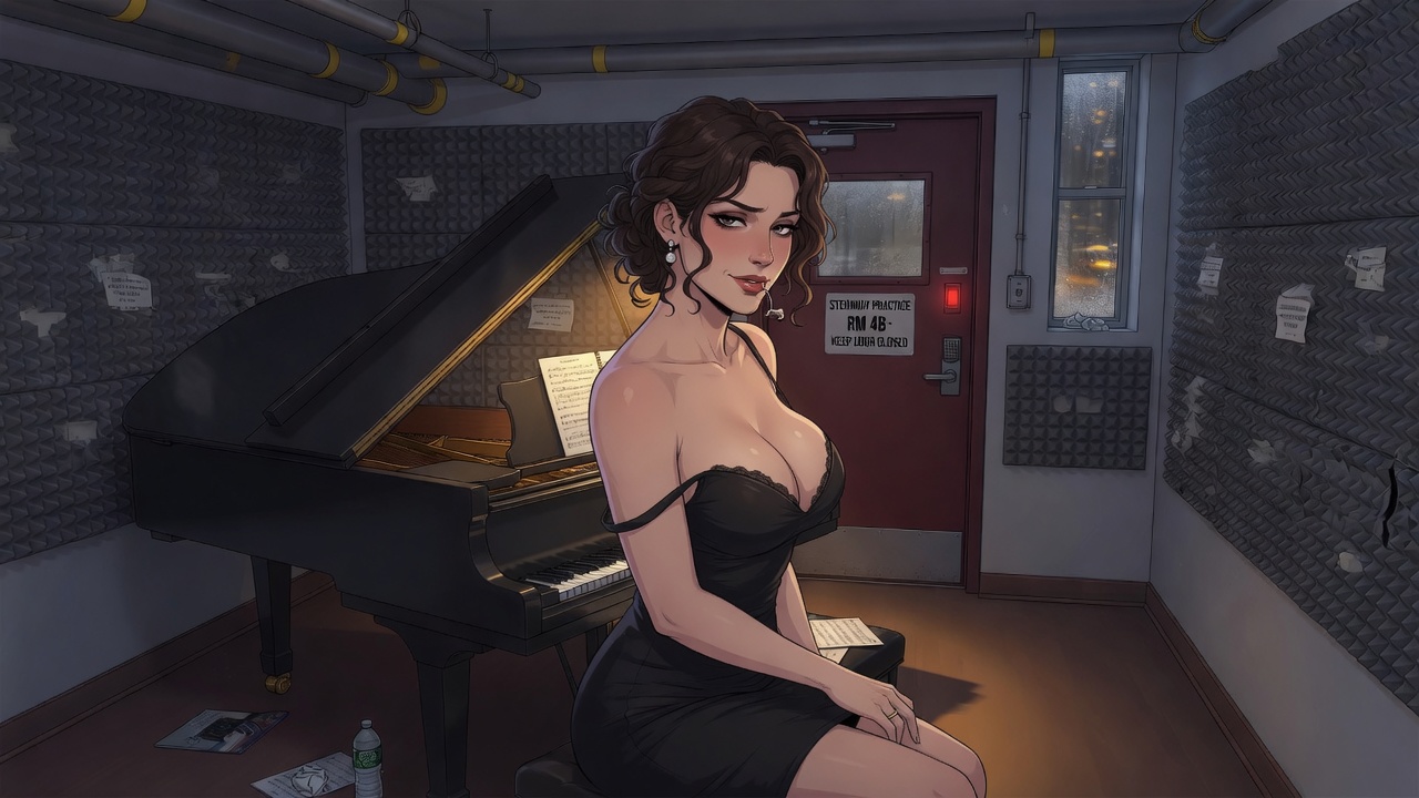 Practice Room — Piano adult visual novel cover