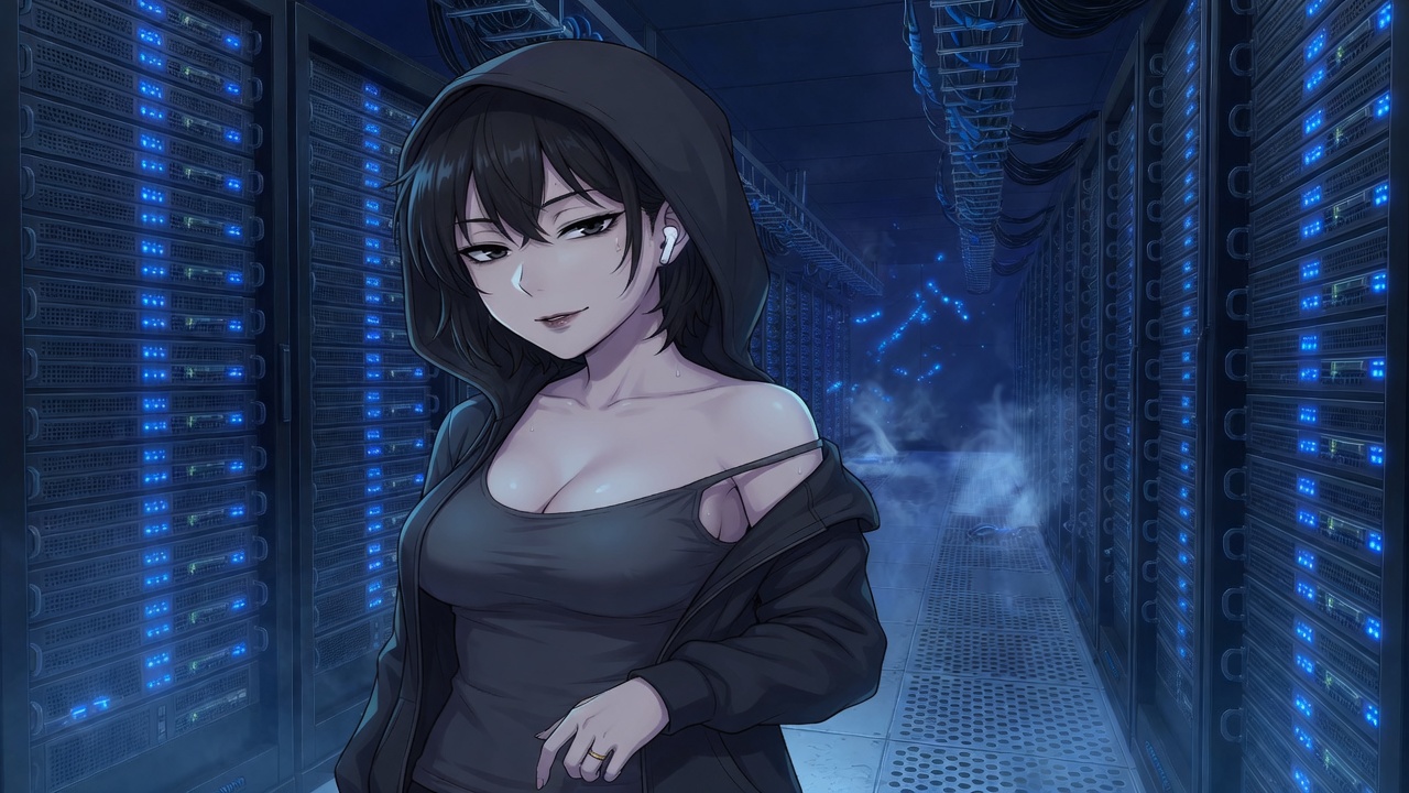 Rack — Server cage adult visual novel cover