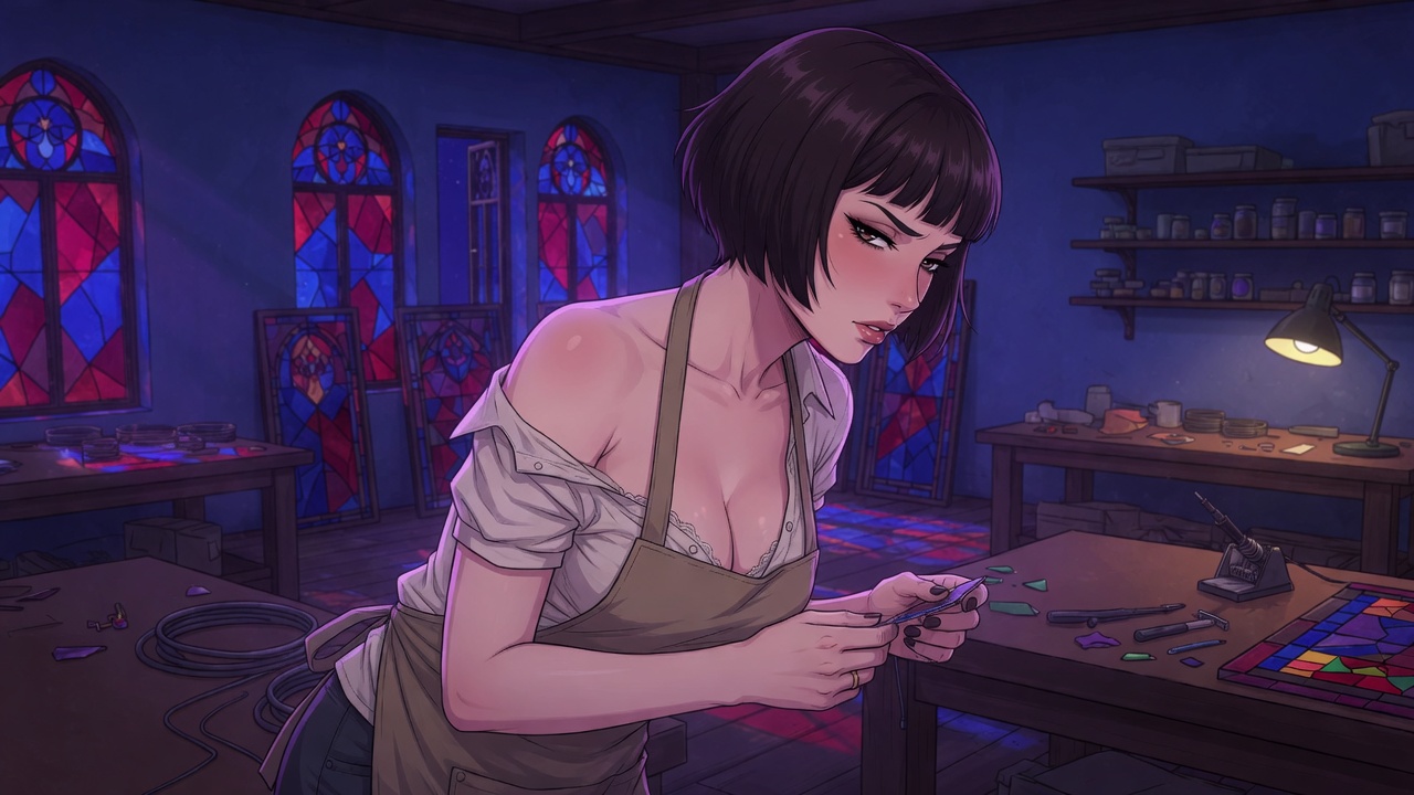 Leadlight — Stained glass adult visual novel cover